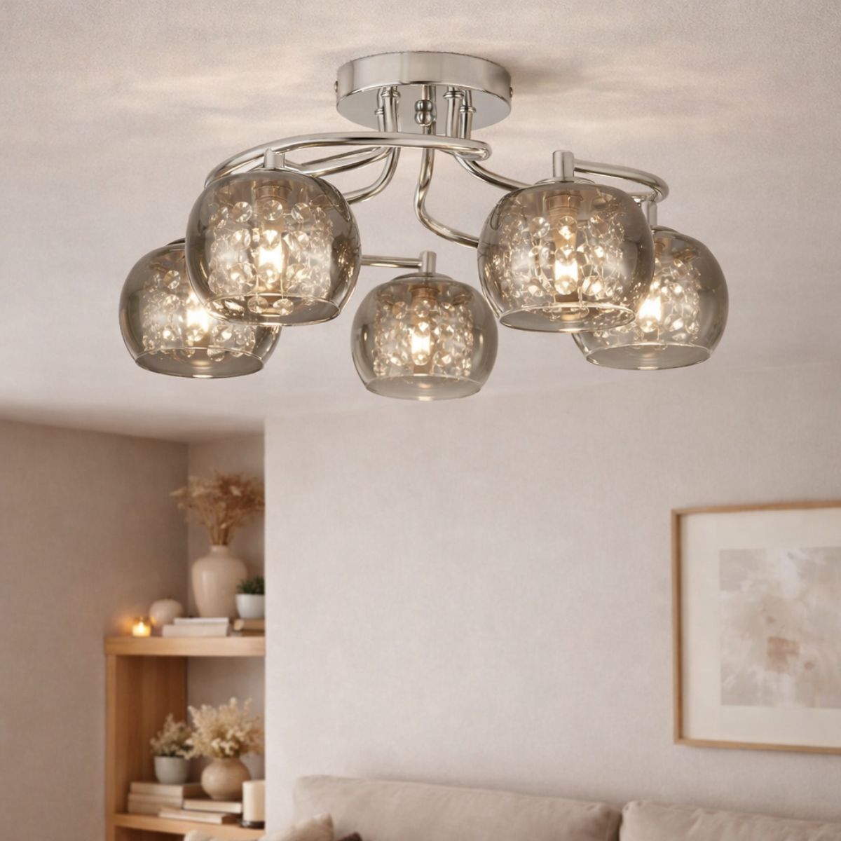 Pagazzi Lighting   Escada 5 Semi-Flush Ceiling Light , BrandAlley