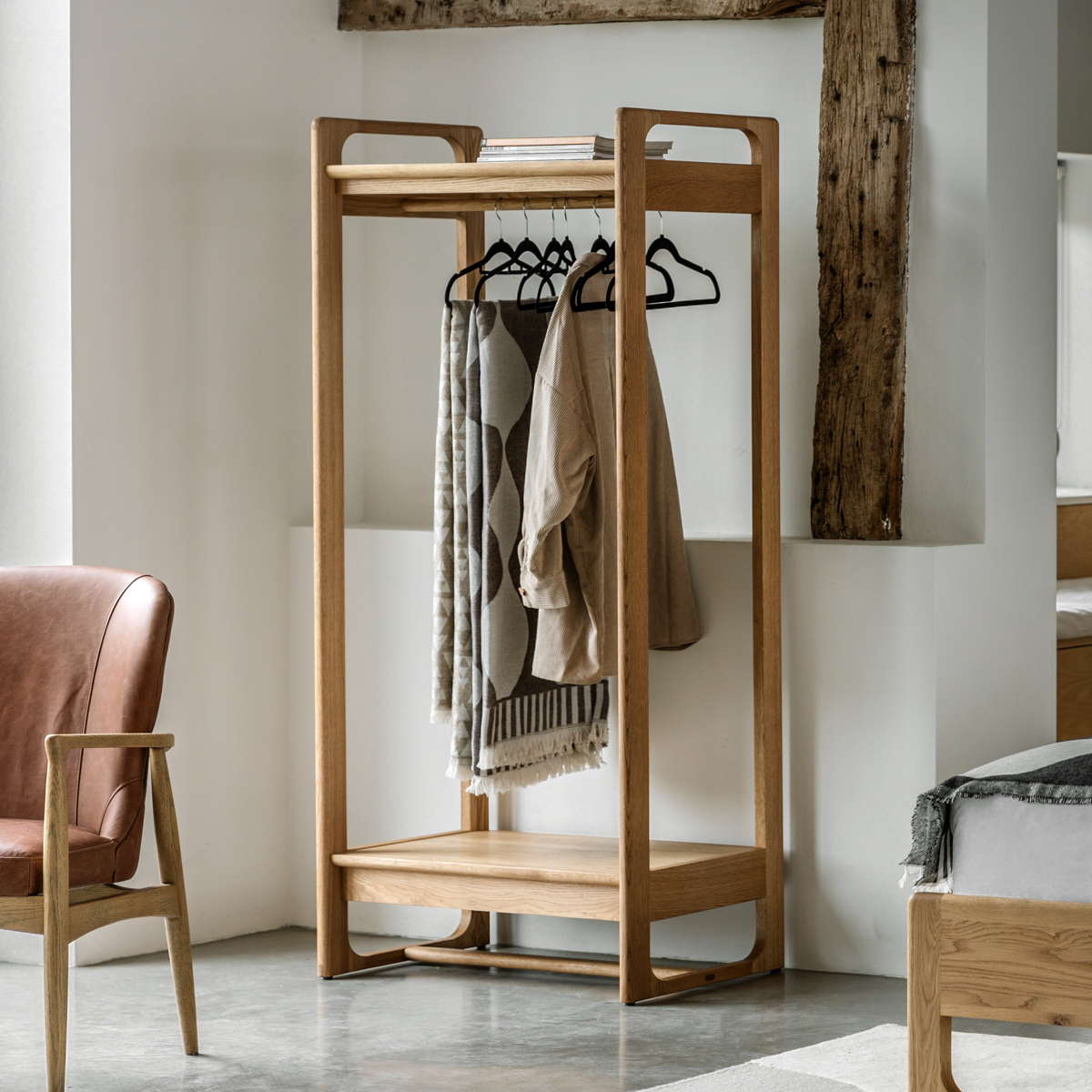 Gallery Living   Timberline Open Wardrobe Natural in Size +44, BrandAlley