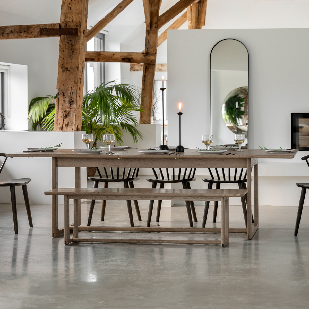 Gallery Living   Timberline Ext Dining Table Smoked in Size +44, BrandAlley