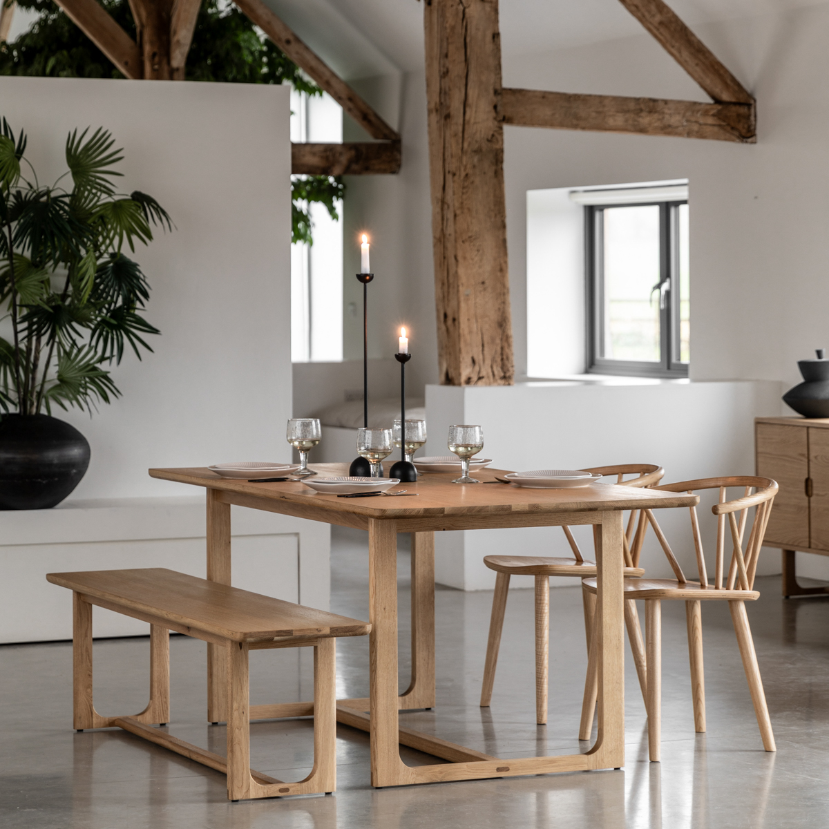 Gallery Living   Timberline Dining Table Natural in Size +44, BrandAlley