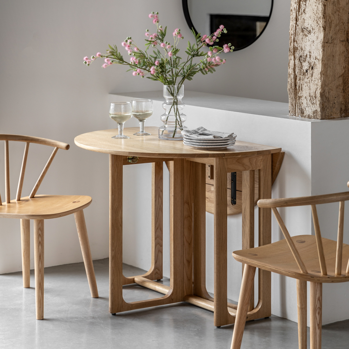 Gallery Living   Timberline Folding Dining Table Natural in Size +44, BrandAlley