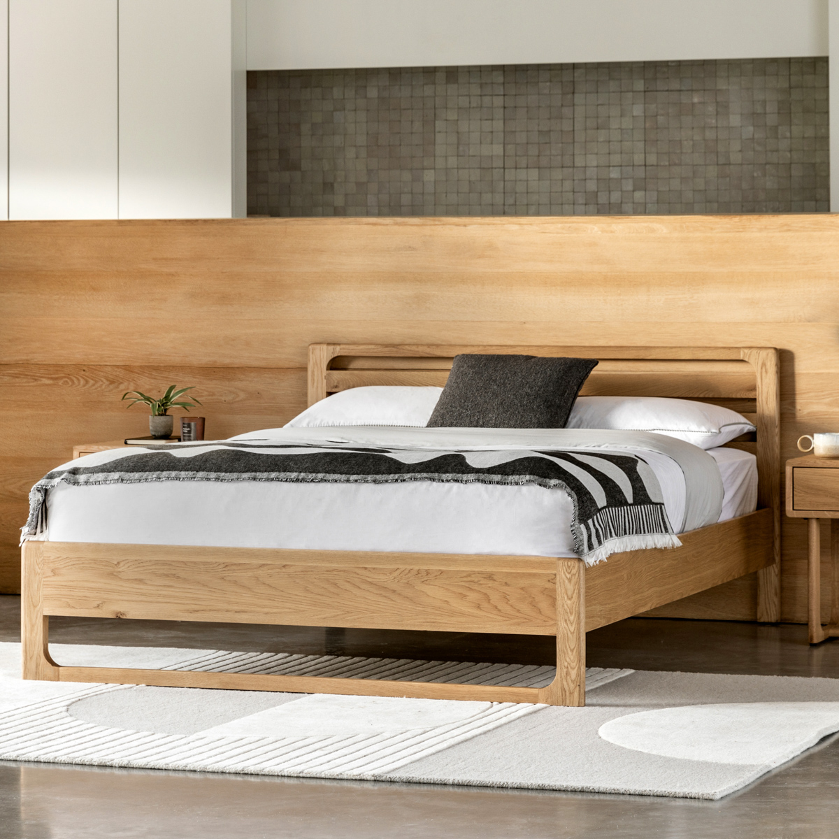 Gallery Living    Beige Timberline Double Bed Natural in Size Double, BrandAlley