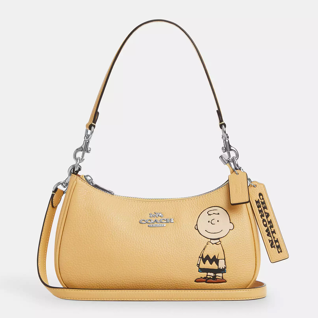 Coach X Peanuts Teri Shoulder Bag With Charlie Brown