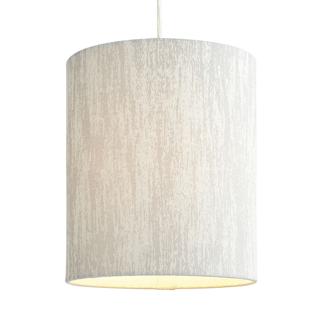 Pagazzi Lighting    Ivory Canterbury 22Cm Jacquard Shade , BrandAlley