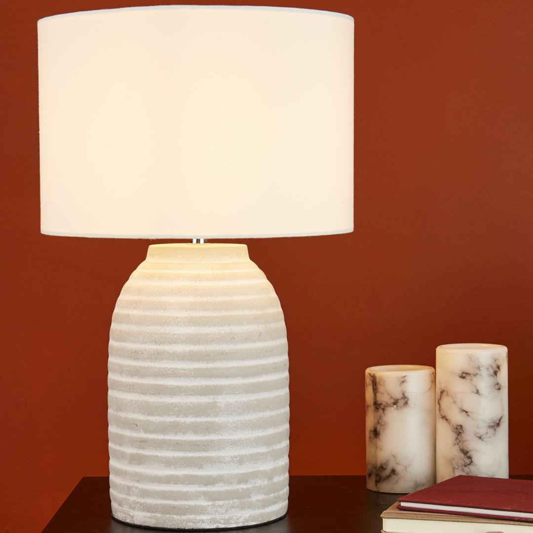 Pagazzi Lighting    Cream Jennie Ceramic Table Lamp , BrandAlley
