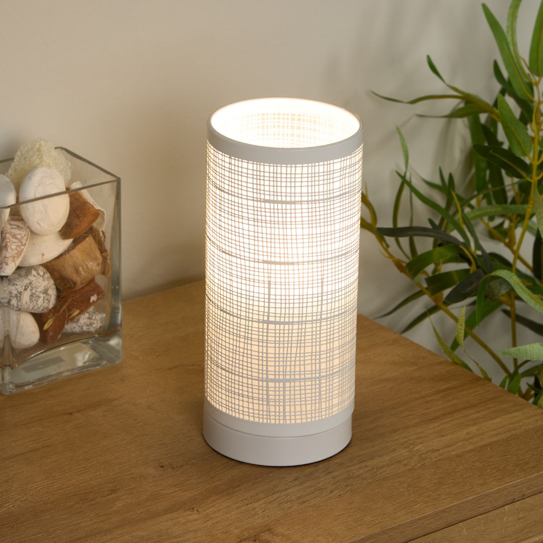 Pagazzi Lighting   Astor White Touch Table Lamp , BrandAlley