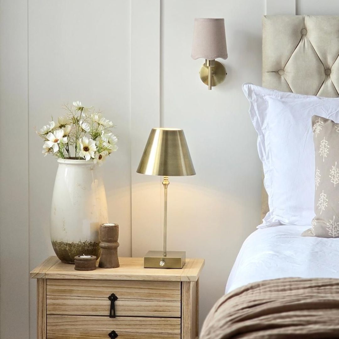 Pagazzi Lighting   Lustre Antique Brass Rechargeable Table Lamp , BrandAlley