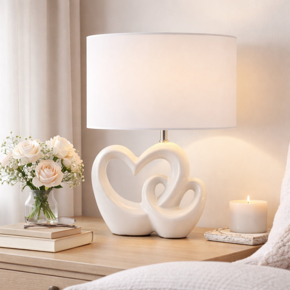 Pagazzi Lighting   Link White Ceramic Table Lamp , BrandAlley
