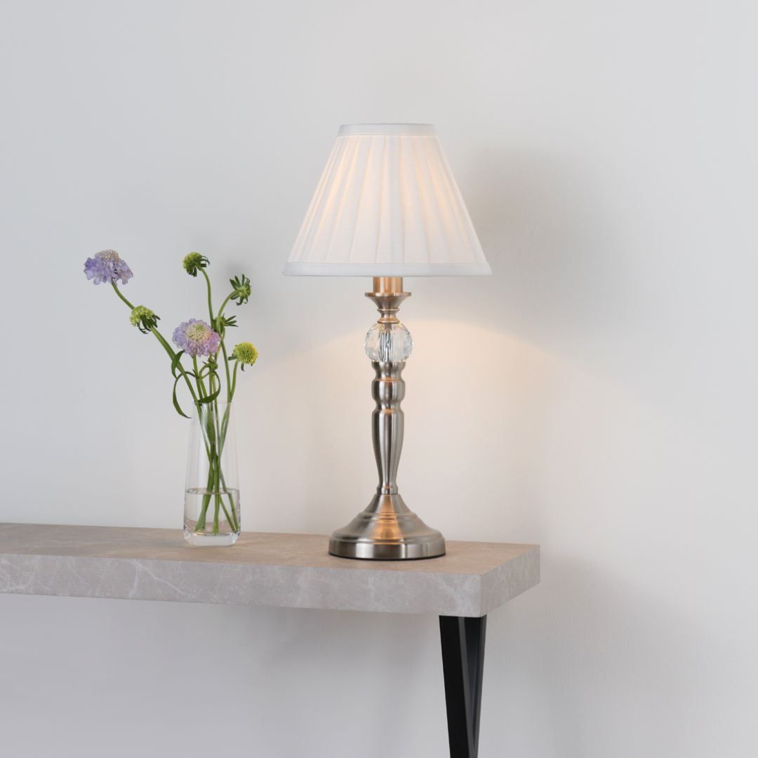 Pagazzi Lighting   Edwina Satin Chrome Touch Table Lamp , BrandAlley