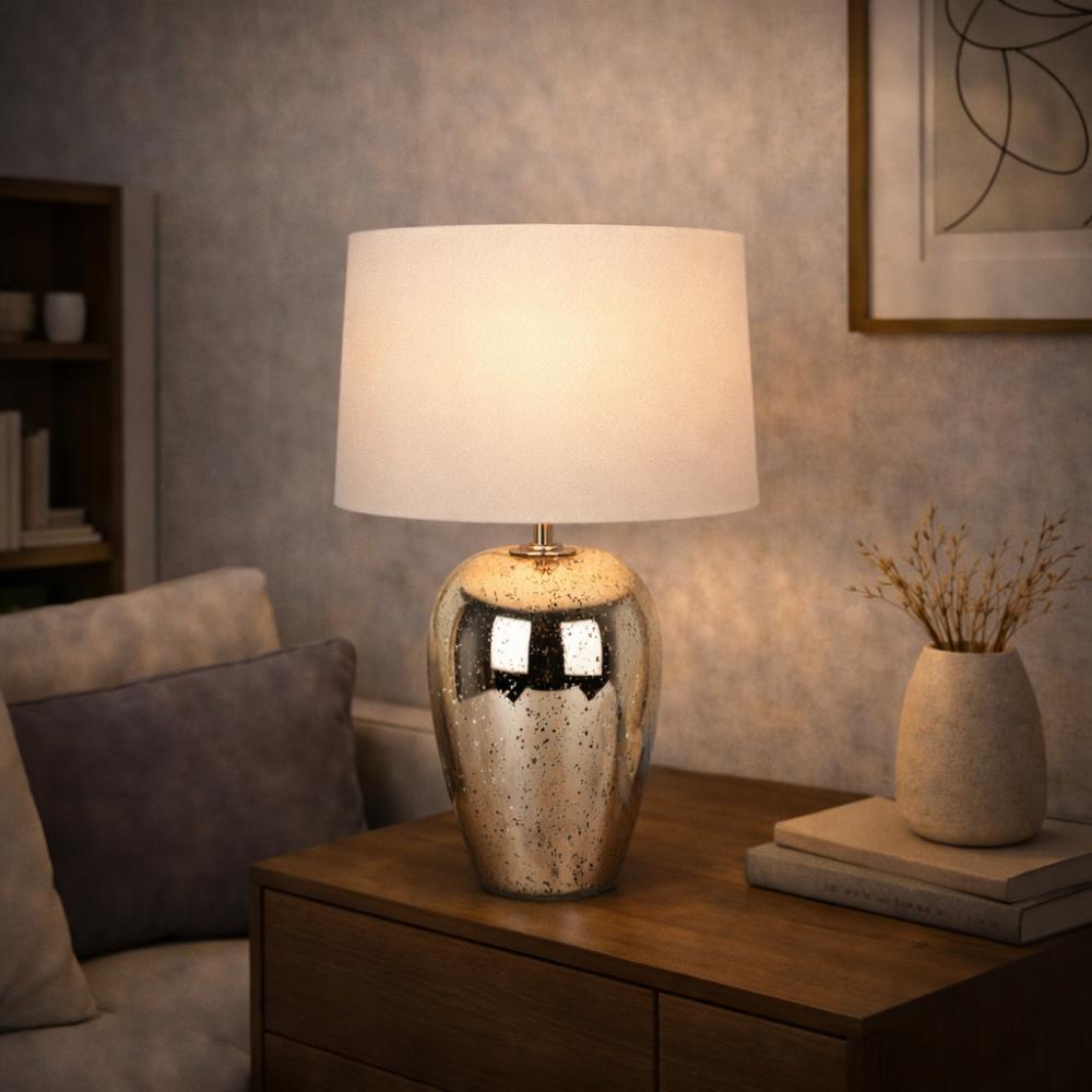 Pagazzi Lighting   Cyrus Dual Lit Speckled 47cm Glass Table Lamp , BrandAlley