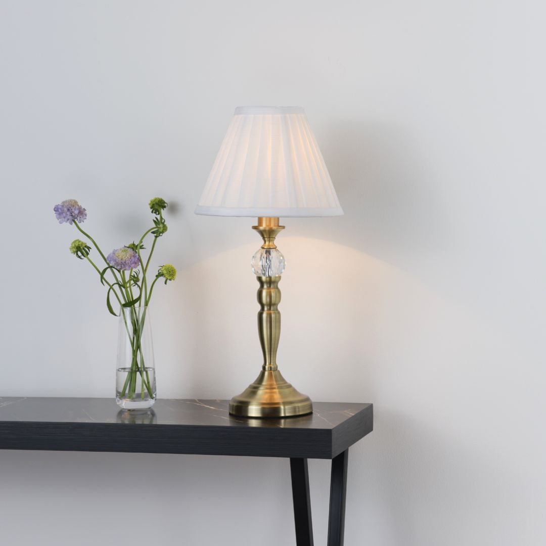 Pagazzi Lighting   Edwina Antique Brass Touch Table Lamp , BrandAlley