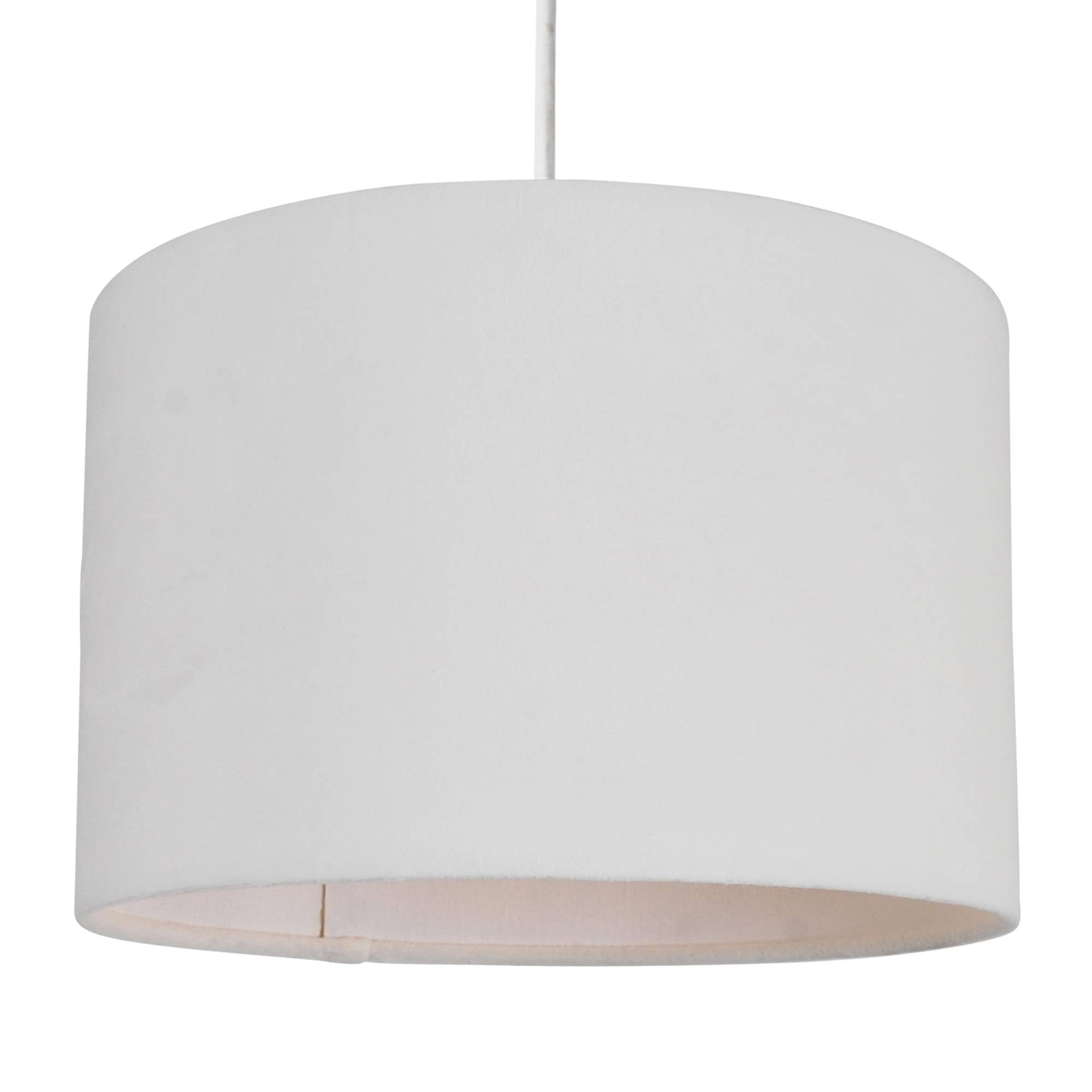 Pagazzi Lighting    White Velvet 14" Off Shade , BrandAlley