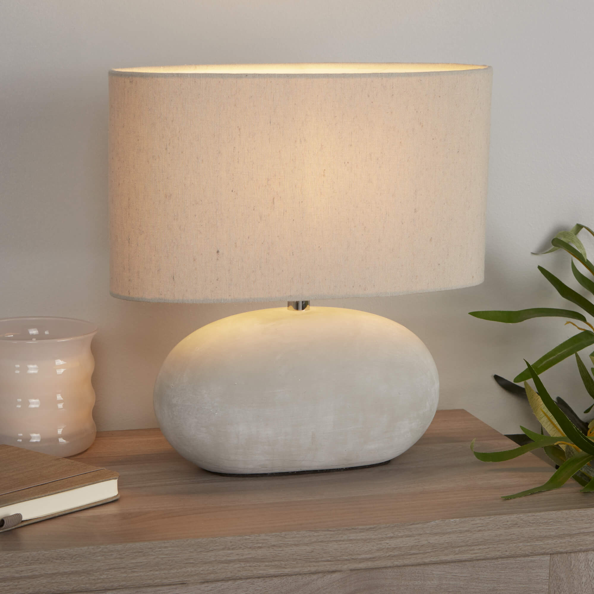 Pagazzi Lighting   Eveline Grey Ceramic Table Lamp , BrandAlley