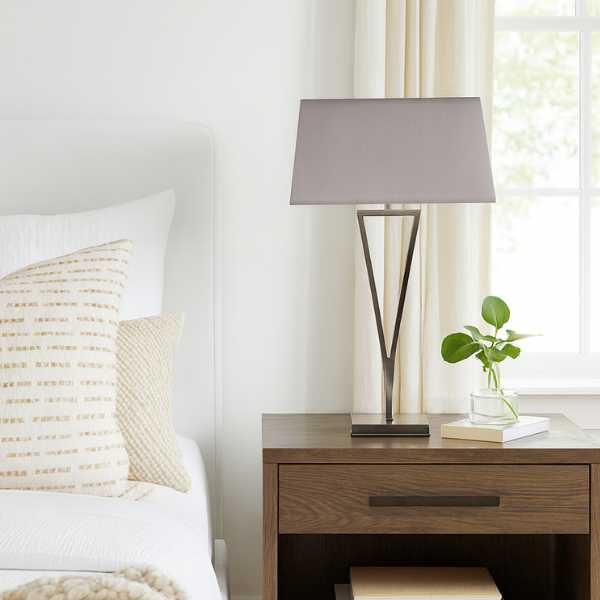 Pagazzi Lighting   Lizzie Chrome & Mocha Touch Table Lamp , BrandAlley