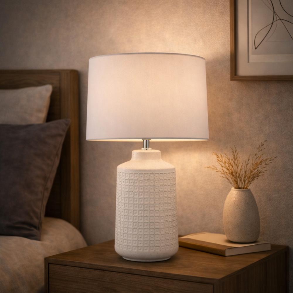 Pagazzi Lighting   Ebbie White Ceramic Table Lamp , BrandAlley