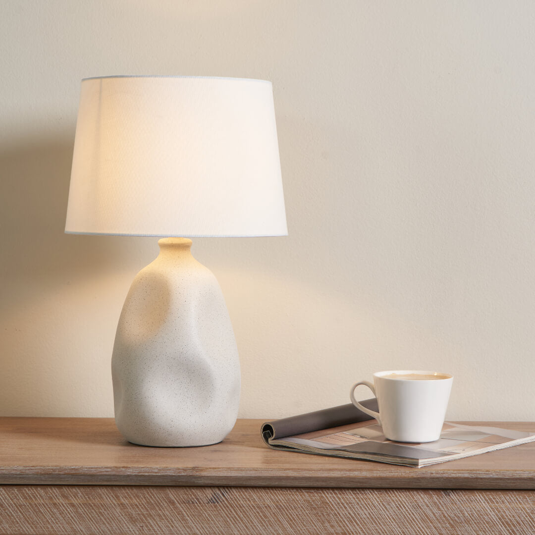 Pagazzi Lighting    White Sanders Cream Table Lamp , BrandAlley