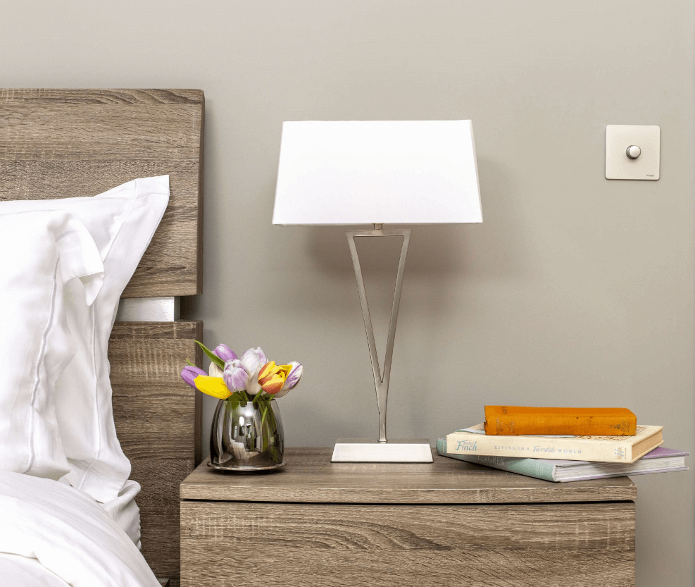 Pagazzi Lighting   Lizzie Chrome & White Touch Table Lamp , BrandAlley