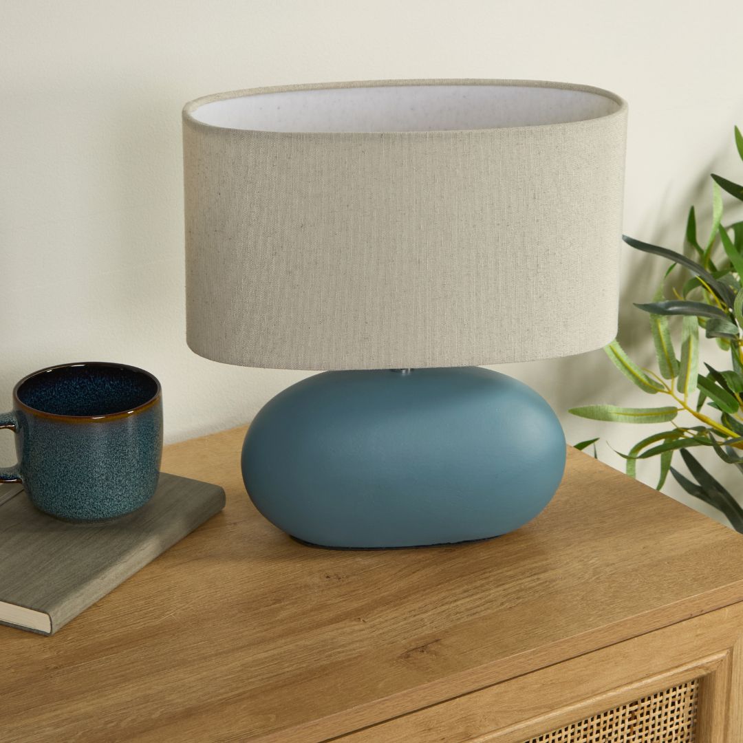 Pagazzi Lighting   Eveline Blue Ceramic Table Lamp , BrandAlley