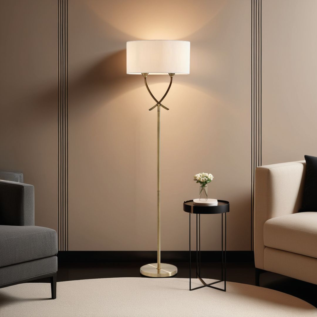 Pagazzi Lighting   Justina Antique Brass Floor Lamp , BrandAlley