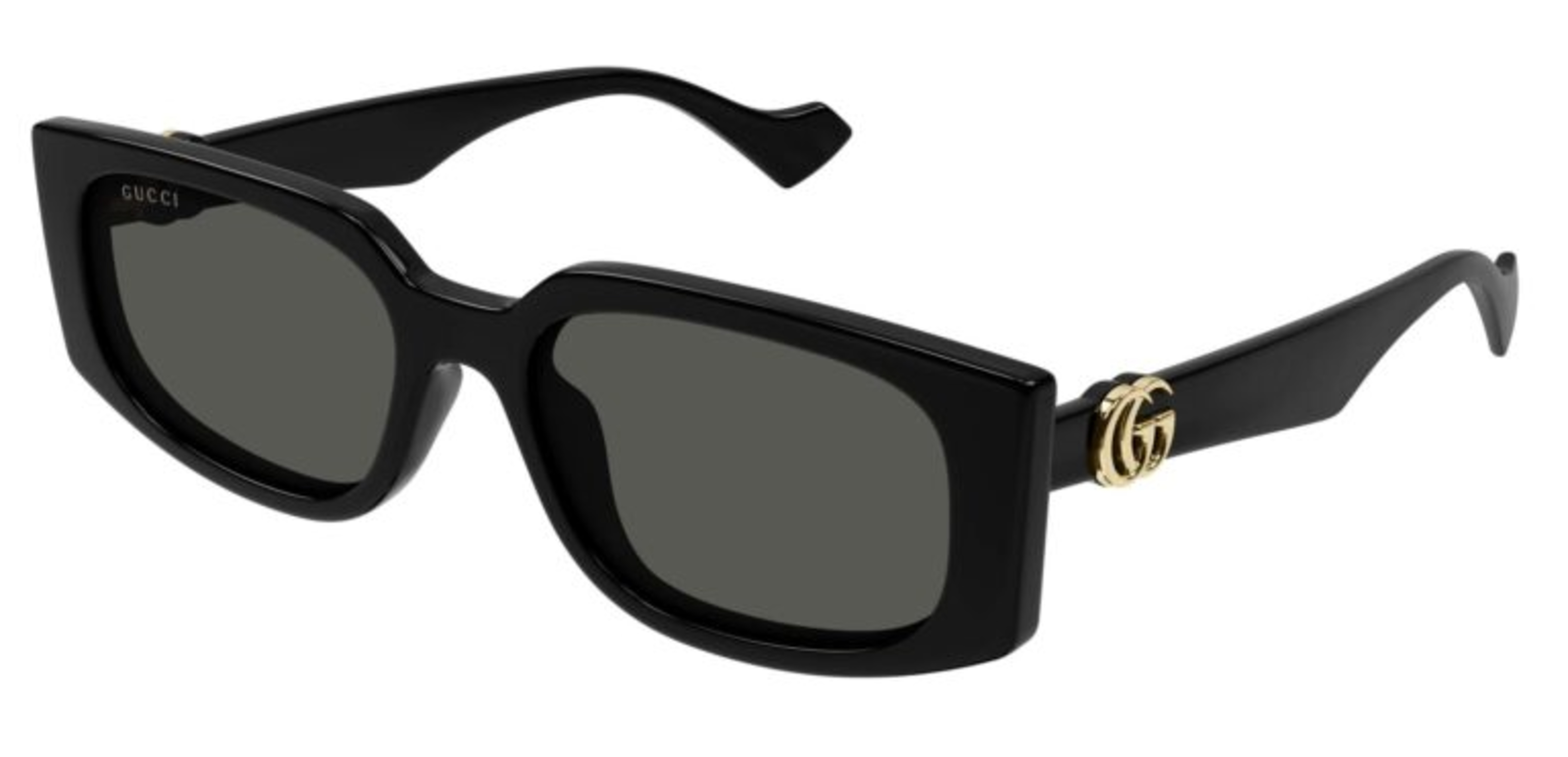 Gucci Women's   Black /Grey Sunglasses 55Mm in Size 18, BrandAlley