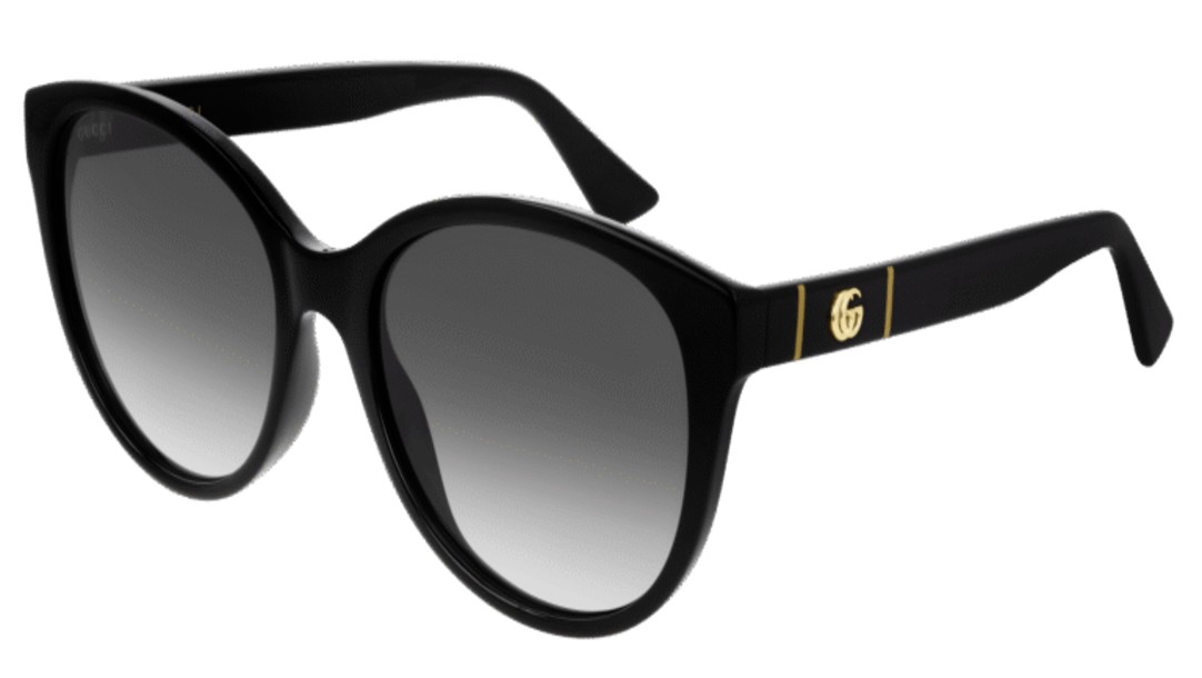 Gucci Women's   Black /Grey Sunglasses 56Mm in Size 18, BrandAlley