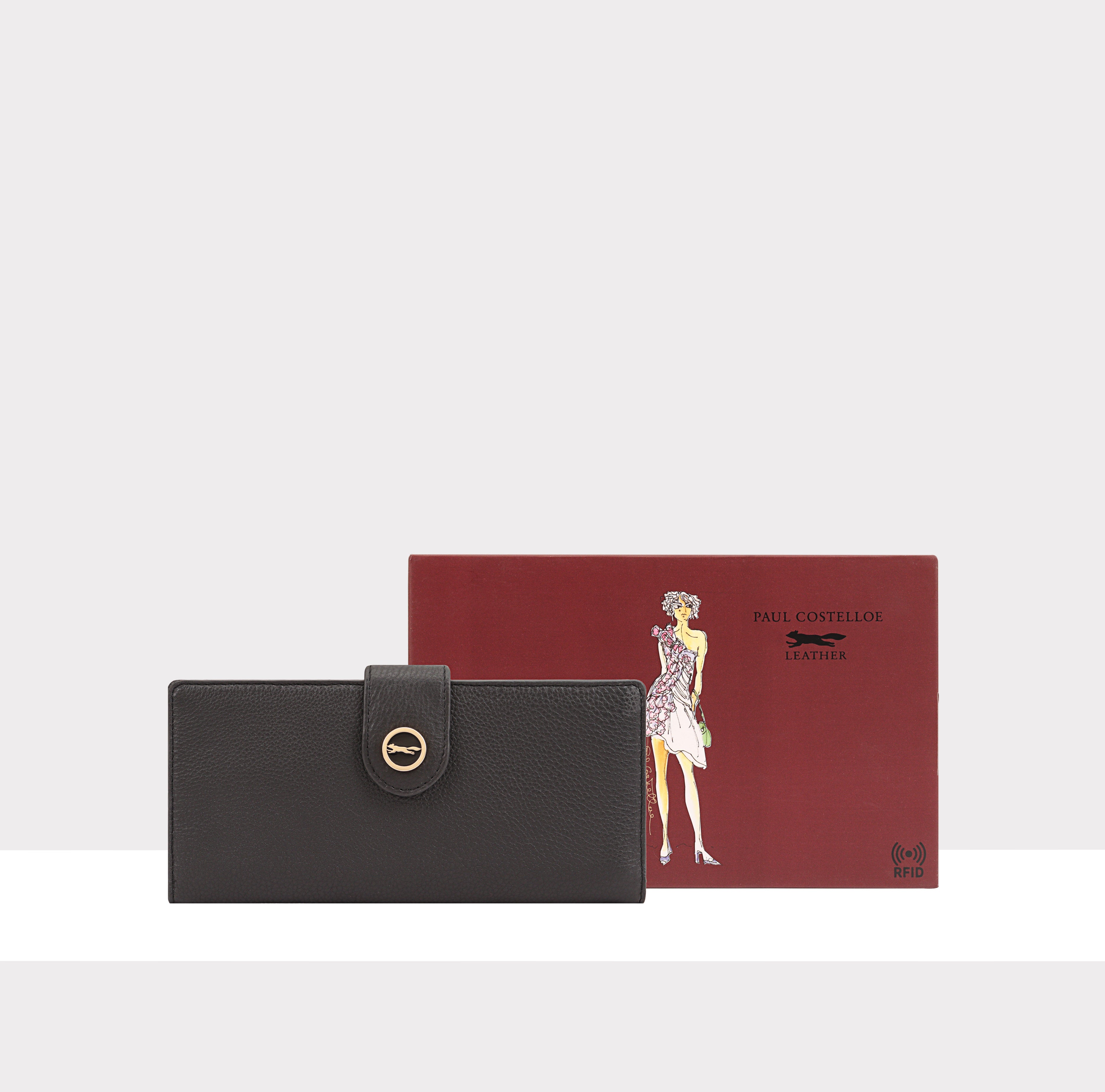 Paul Costelloe Women's  Chipmunk Lana Leather Card Holder in Size 21.5, BrandAlley