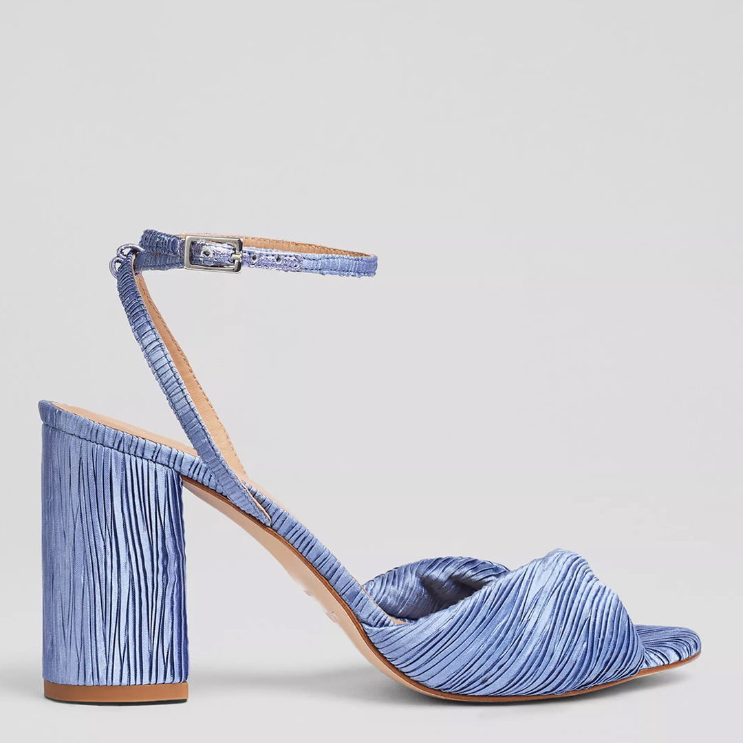 Blue Lilith Twist Front Heeled Sandals