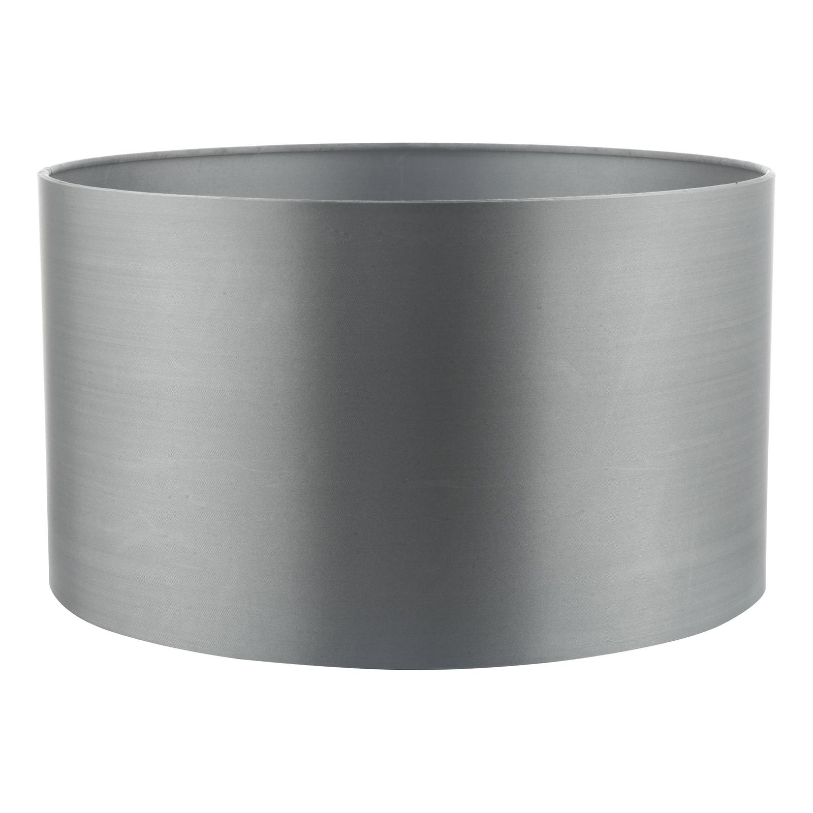The Lighting Studio   Hilda Grey Faux Silk Drum Shade 40cm in Size 40cm, BrandAlley