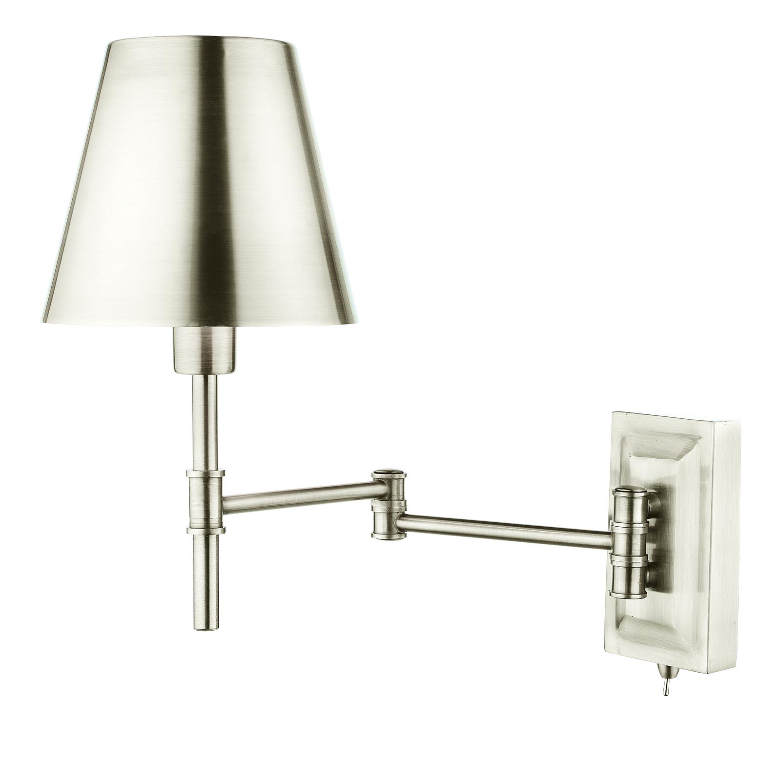 The Lighting Studio    Silver Kensington 1 Light Swing Arm Wall Light Polished Nickel in Size Large, BrandAlley