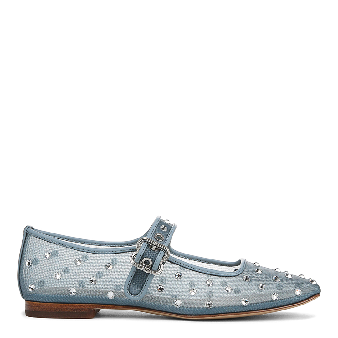 Sam Edelman Women's Coastal Blue Michaela Shine Mary Jane Pumps - Size 3