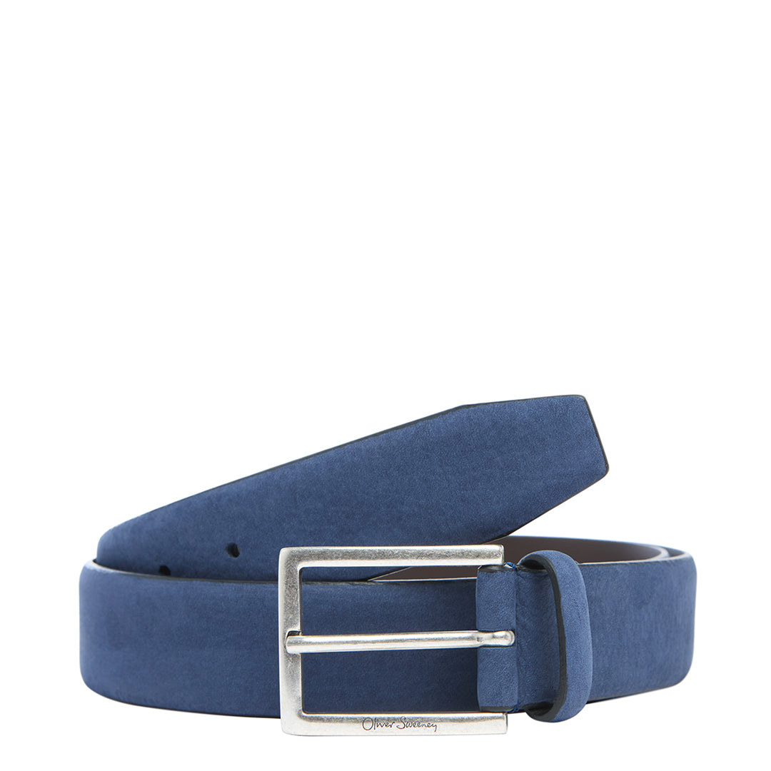 Oliver Sweeney Men's  Navy Busso Suede Belt in Size XL, BrandAlley