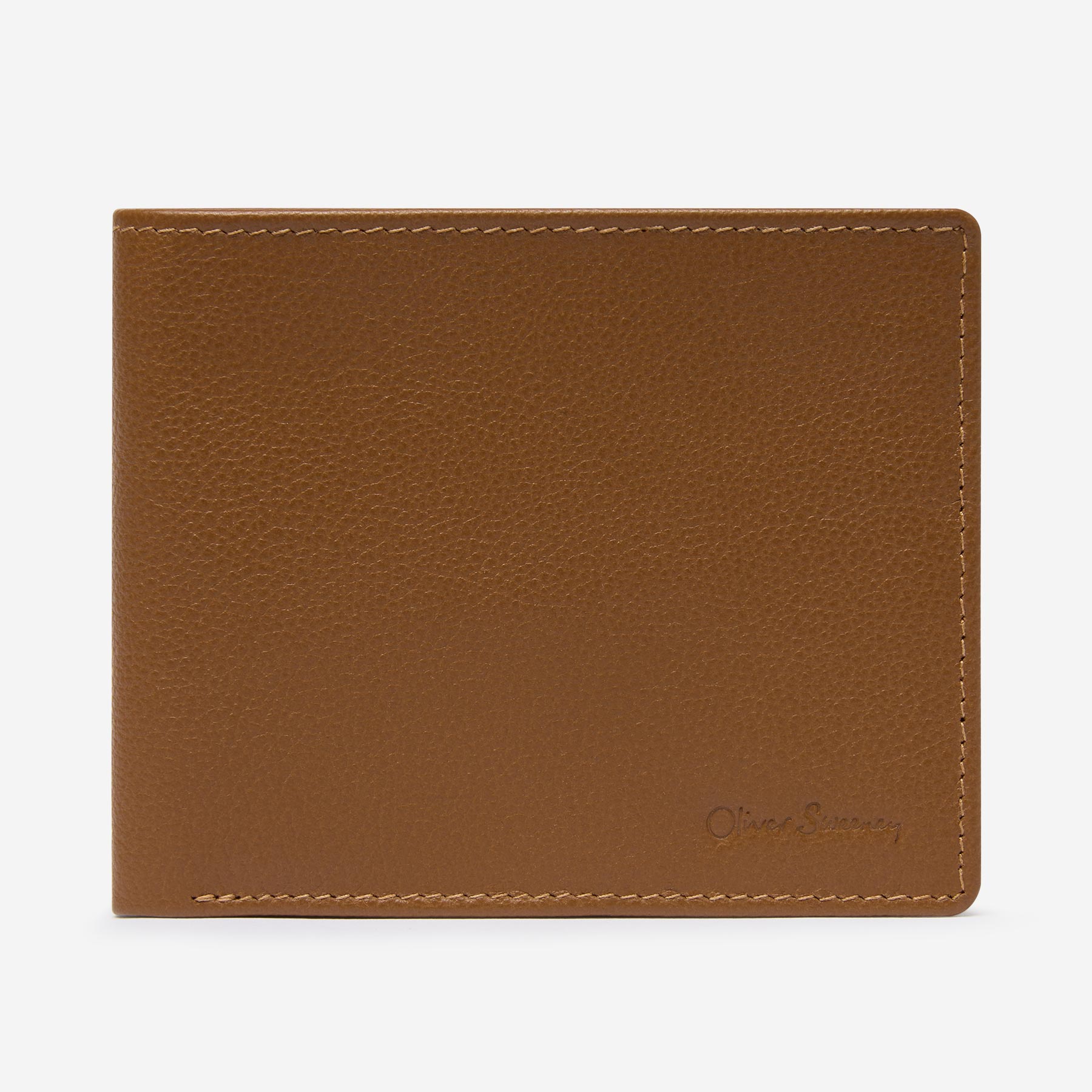 Oliver Sweeney Men's   Brown Tan Harlow Leather Wallet in Size Extra Small, BrandAlley