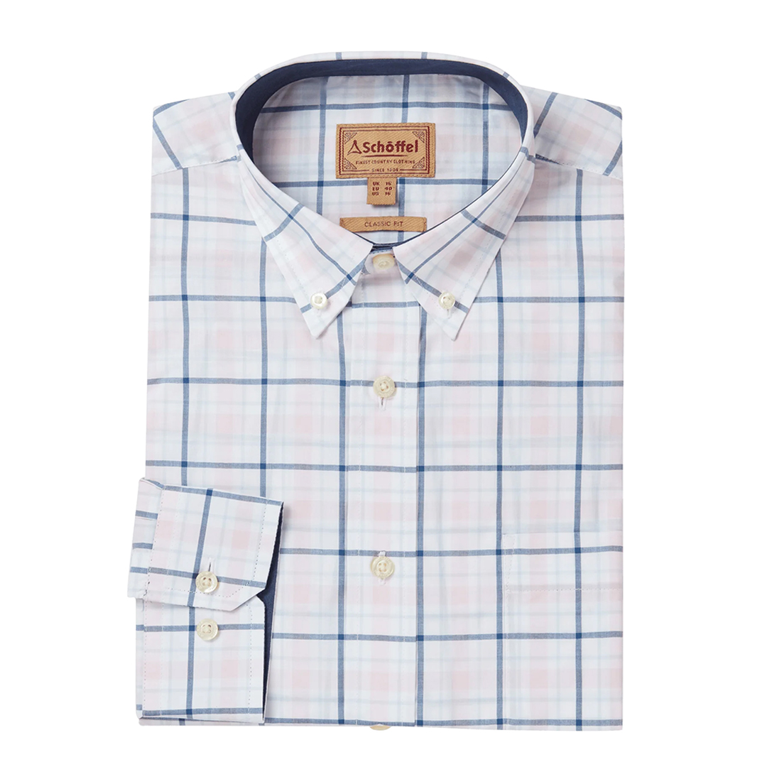 Pink/Navy Polstead Classic Shirt