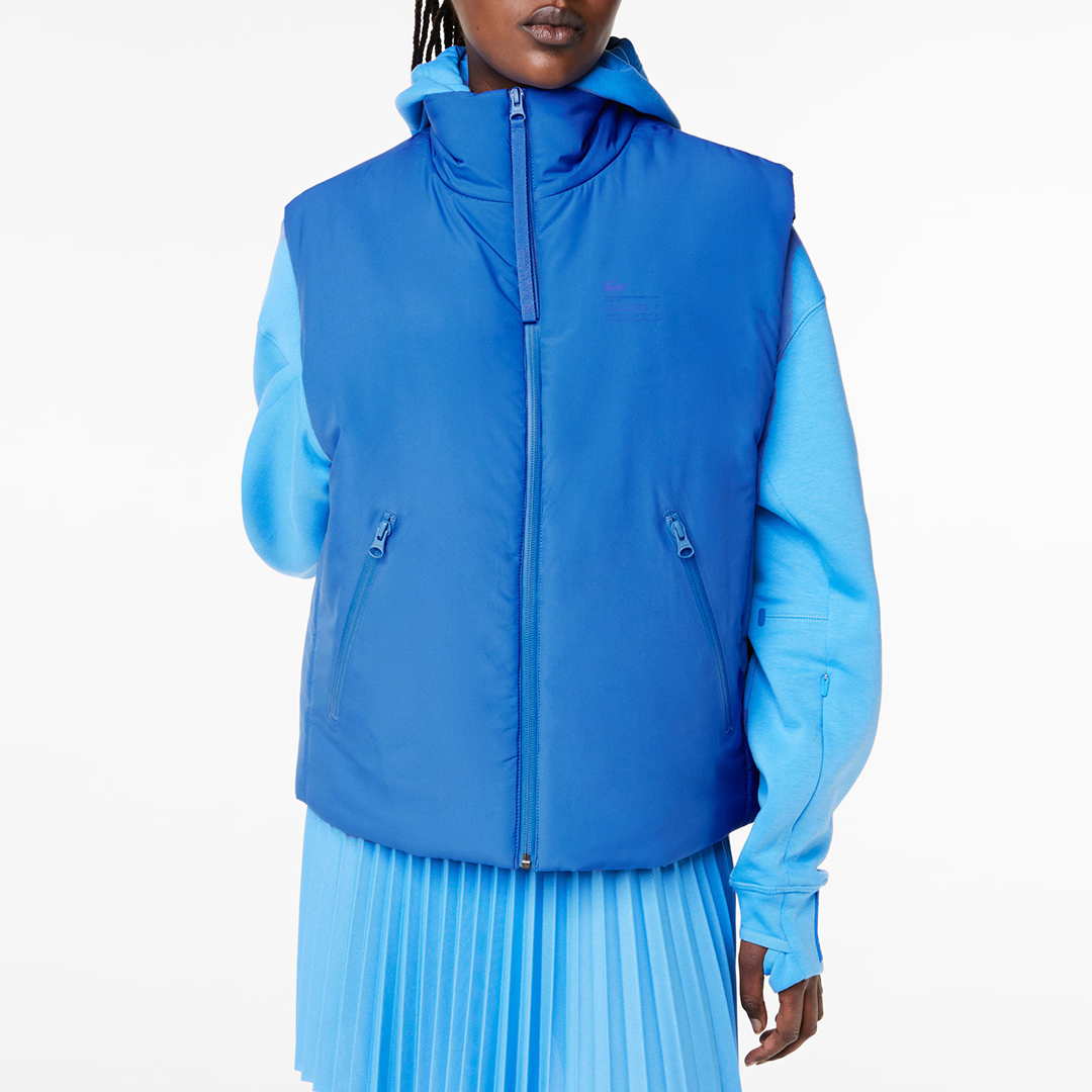 Lacoste Women's   Blue Puffer Gilet in Size 12, BrandAlley
