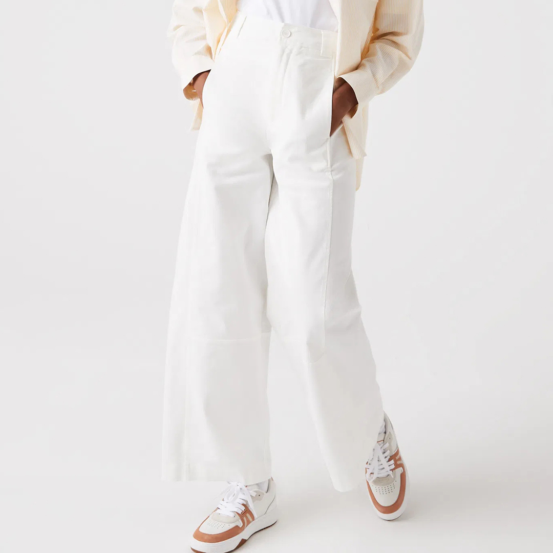 White Utility Style Trousers