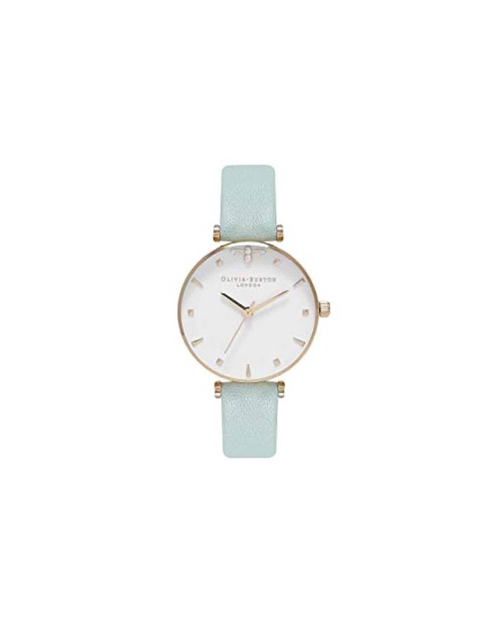 Olivia Burton Women's   Green Midi Watch 30Mm Mint Leather Wo Watches , BrandAlley
