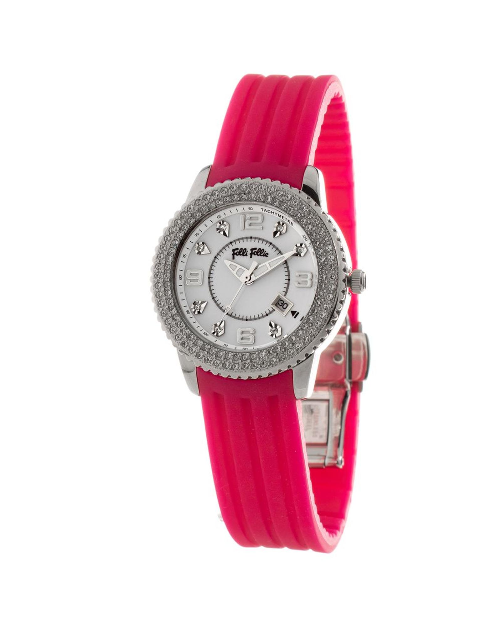 Silicone Strap Watch Crystal Accents Wo - Multicolor Watches
