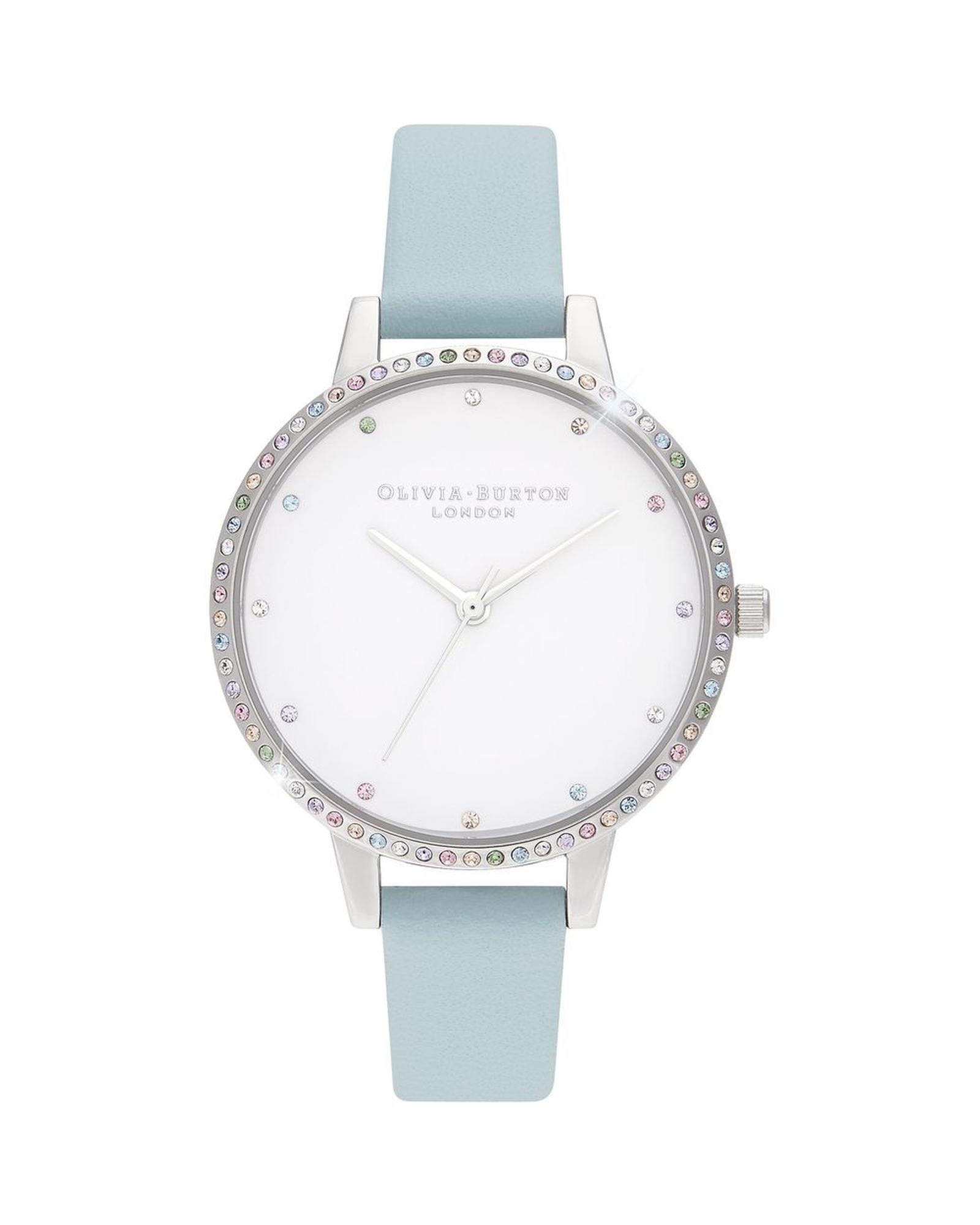 Olivia Burton Women's  Rainbow Crystal Watch OB16RB19AC Wo - Blue Watches , BrandAlley