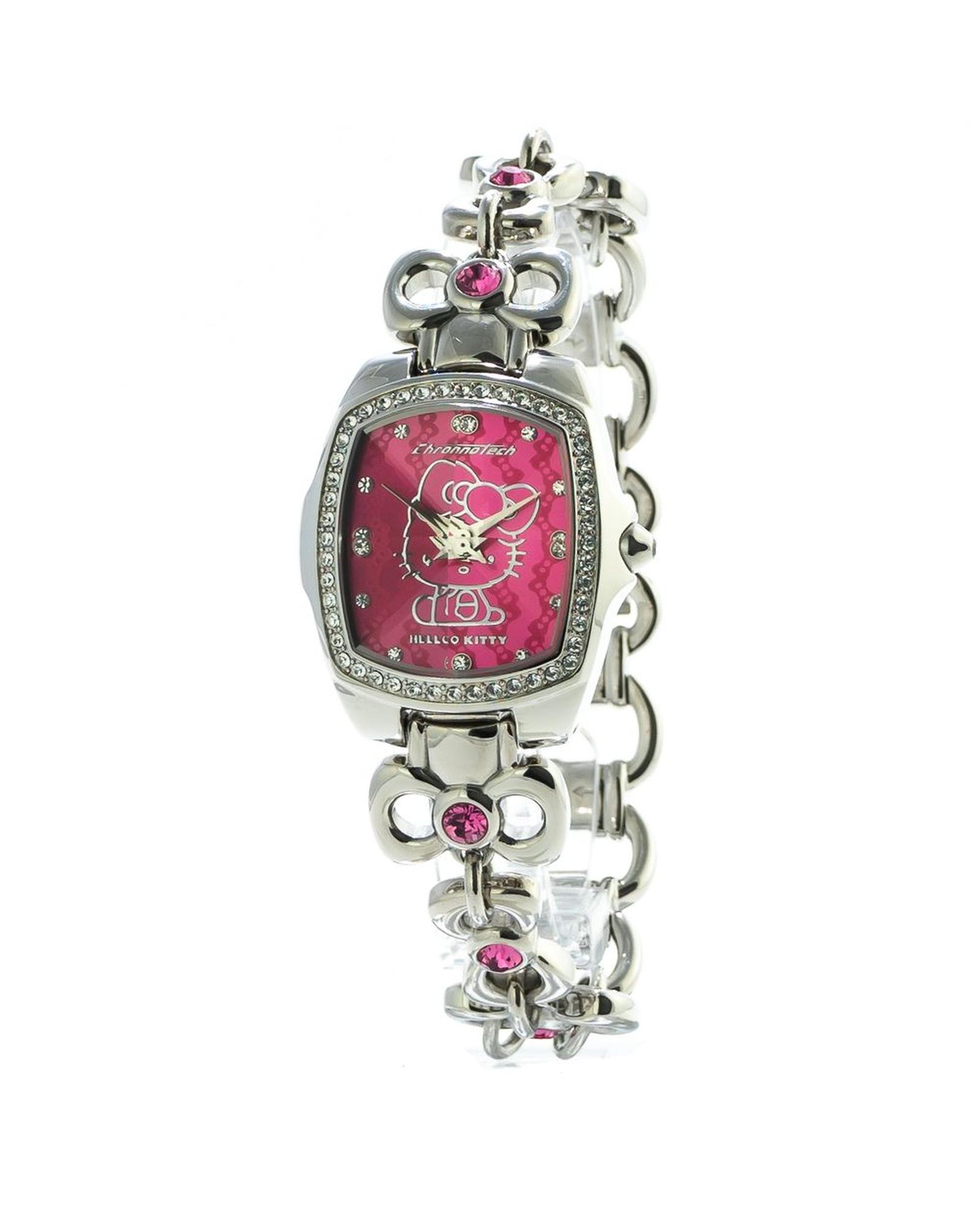 Stylish Rectangular Dial Analog Timepiece with Link Bracelet -