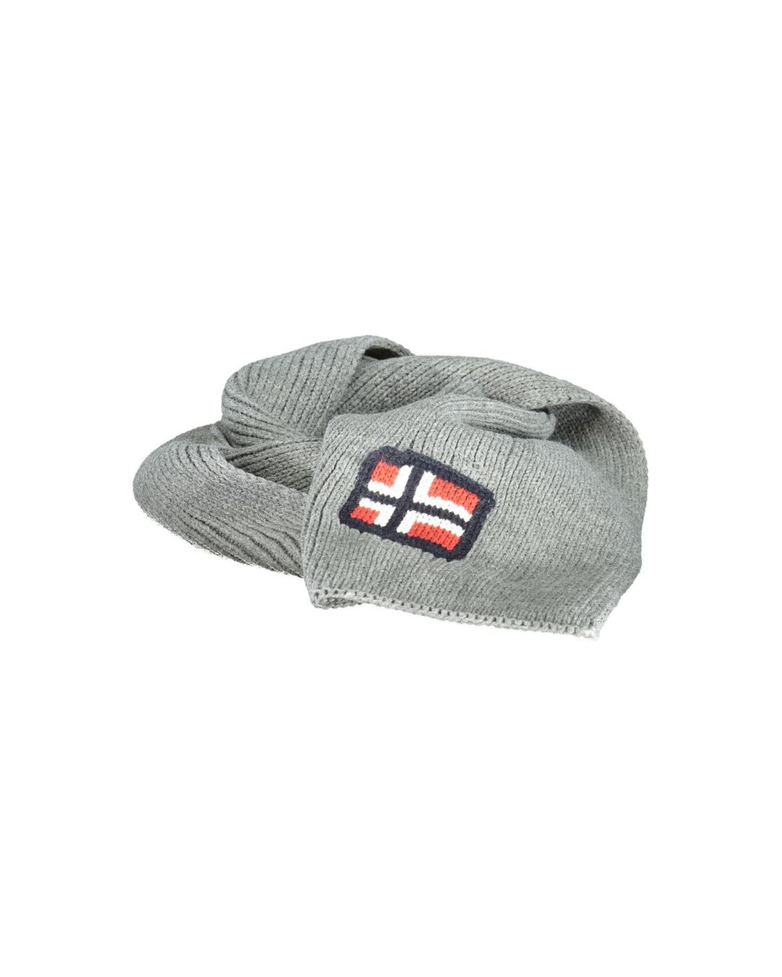Norway 1963 Knitted Scarf - Gray Scarves