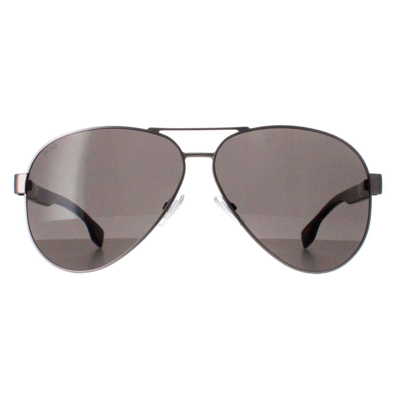 Hugo Boss Men's   Brown  Aviator Sunglasses 63Mm , BrandAlley