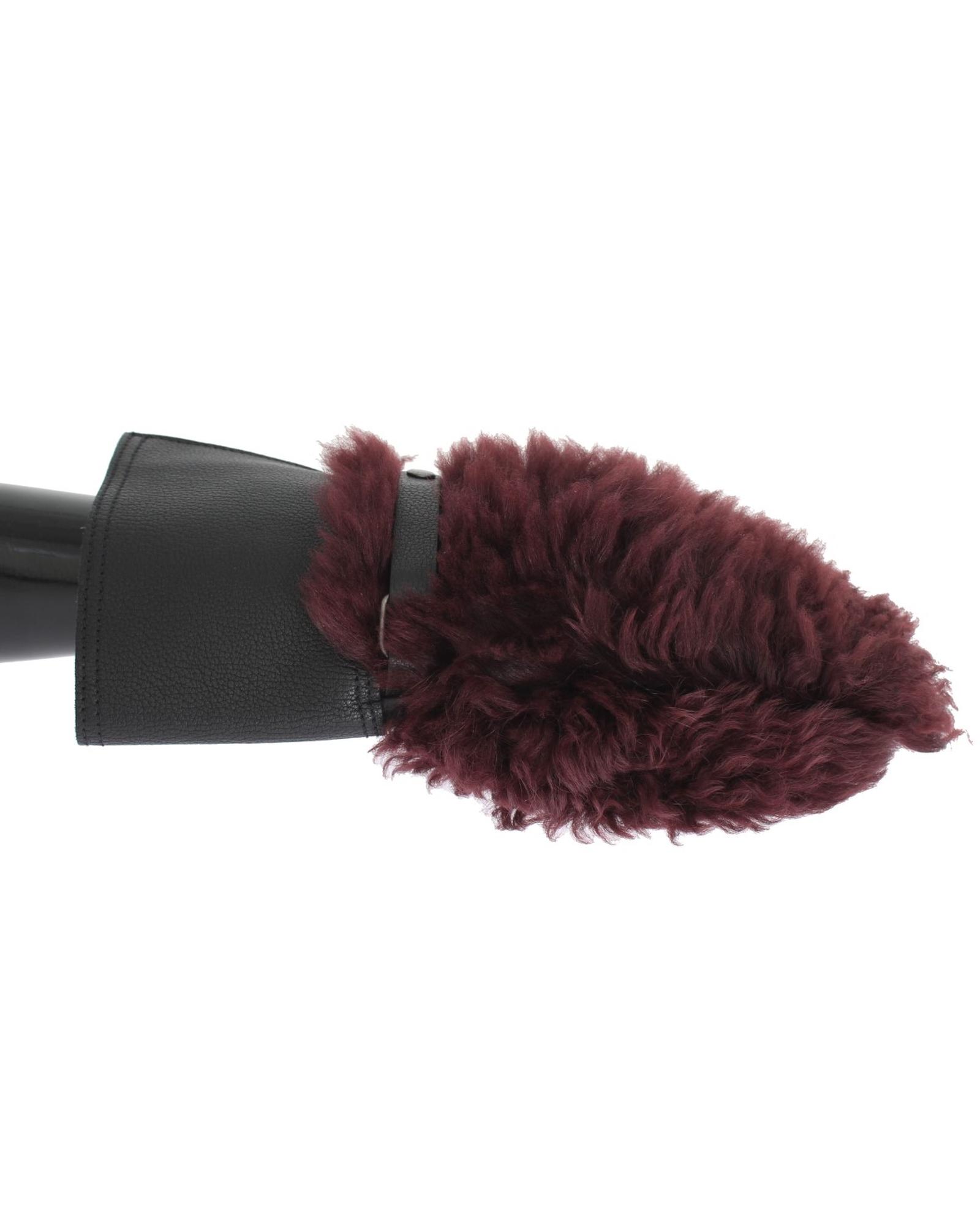 Dolce Gabbana Shearling Mittens - Bordeaux Gloves