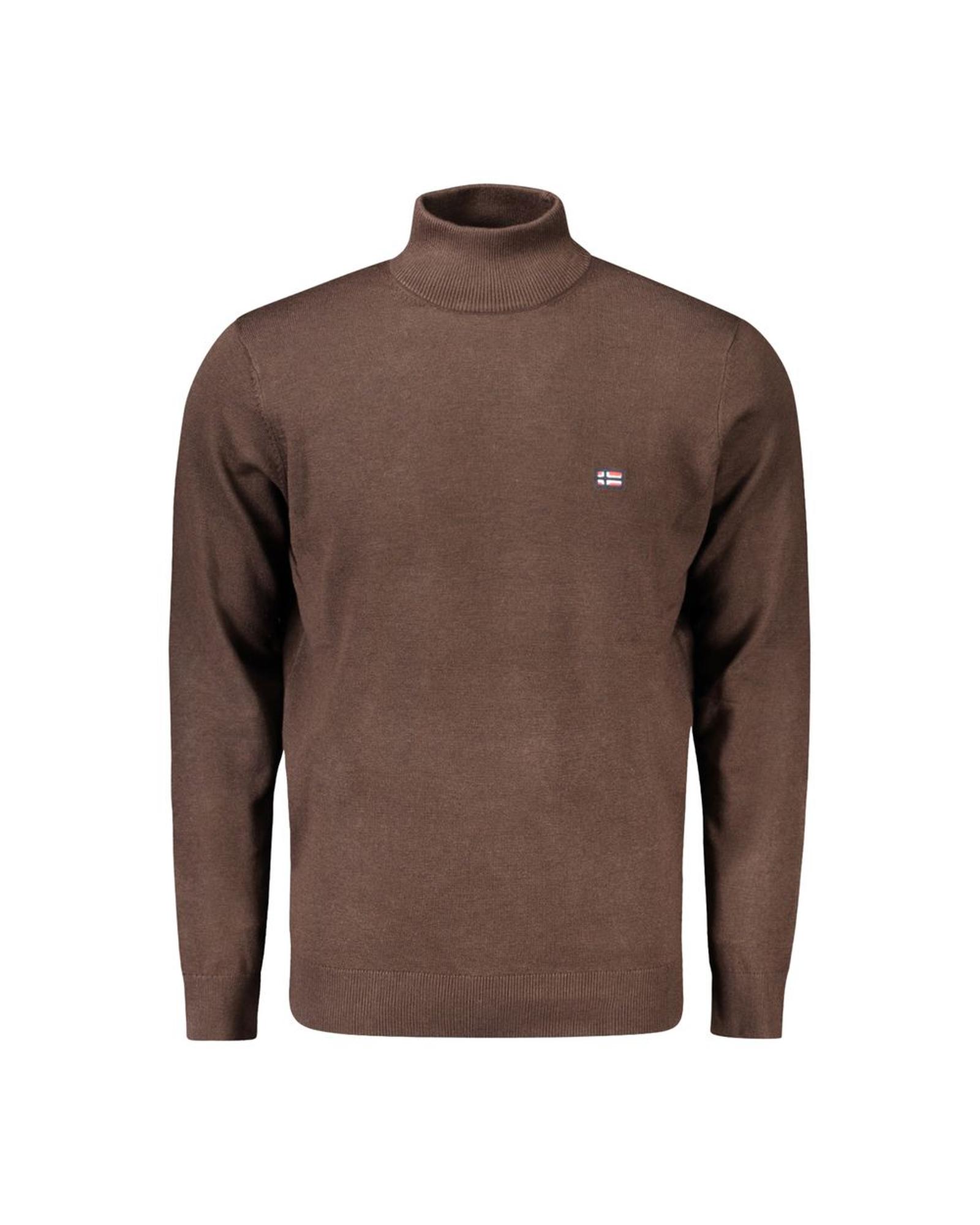 High Neck Sweater Model NO33160 - Brown