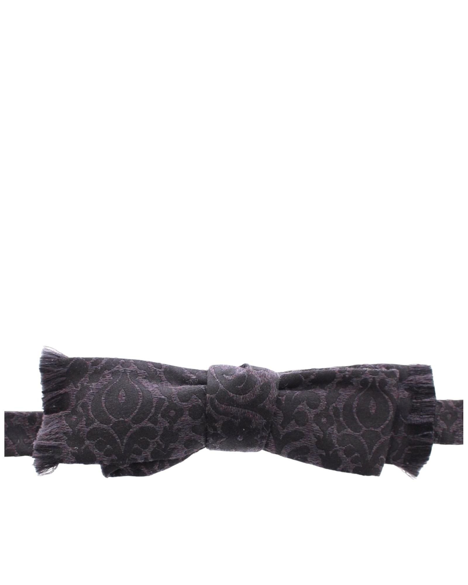 Dolce Gabbana Bow Tie Damask Pattern- Black Dolce Gabbana Bow Tie Damask Pattern- Black