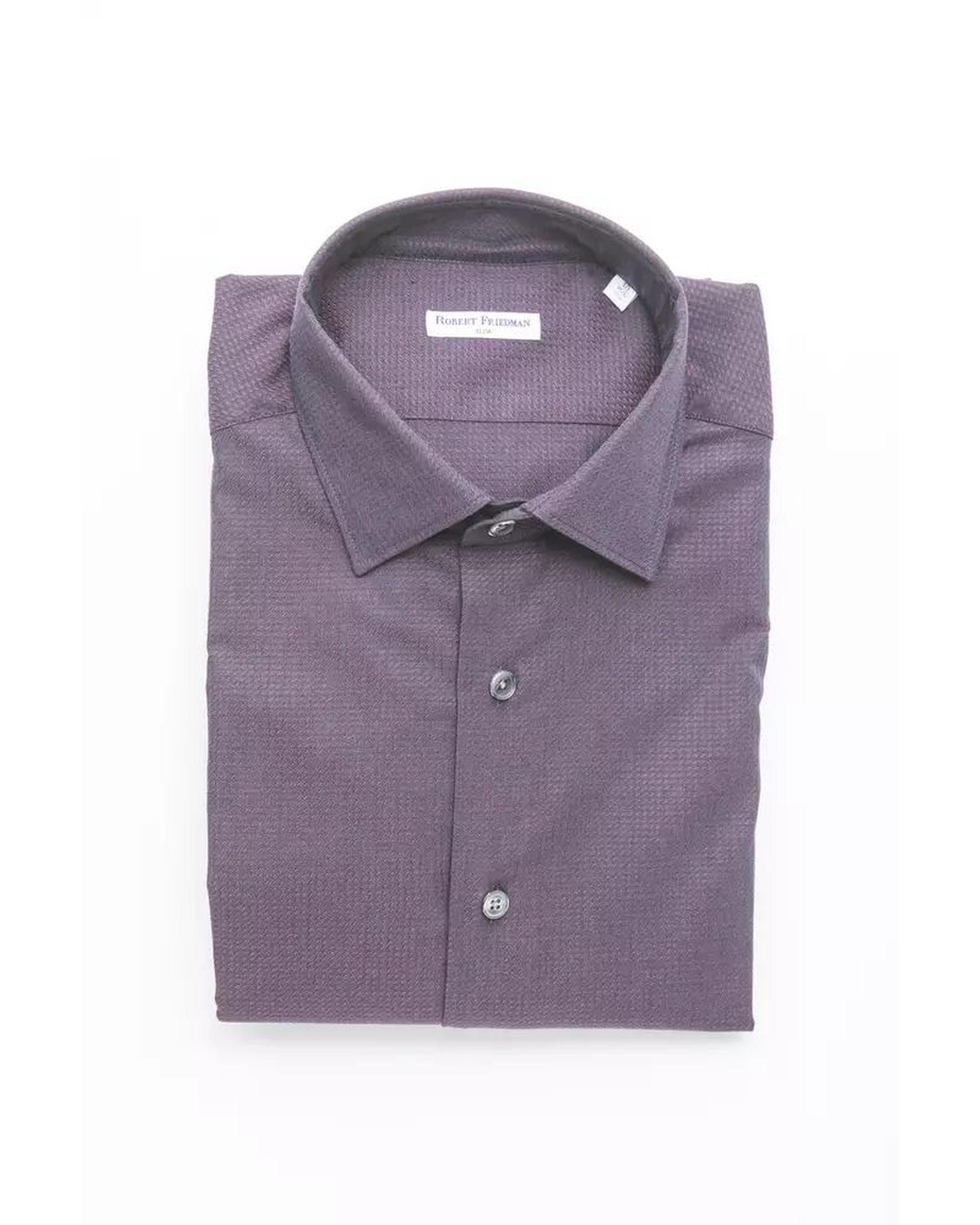 Robert Friedman Dress Shirt Classic Fit - Burgundy
