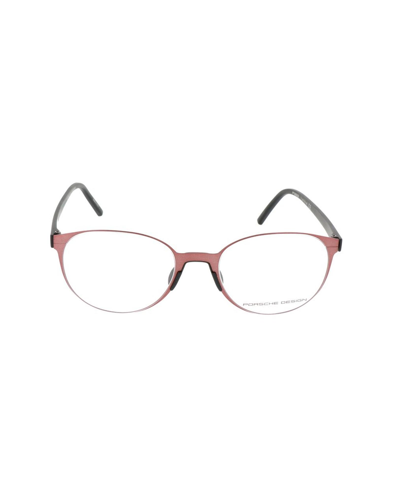 P8270 A Eyeglasses Rose Gold Metal Frames Unisex - Burgundy