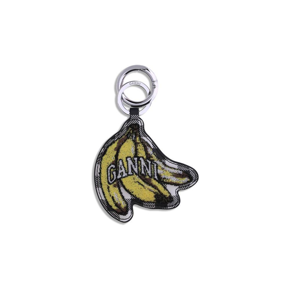Ganni Women's  Banana Keyring Embroidered Wo - Yellow Miscellaneous Accessories , BrandAlley