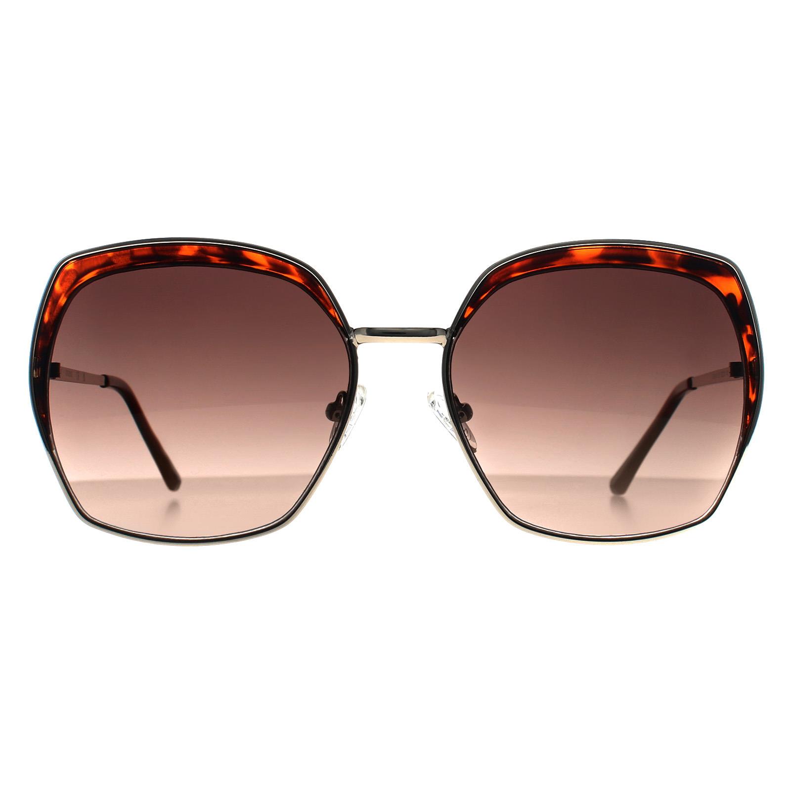 Guess Women's  Butterfly  Gold Brown Gradient Gf0410 Sunglasses , BrandAlley