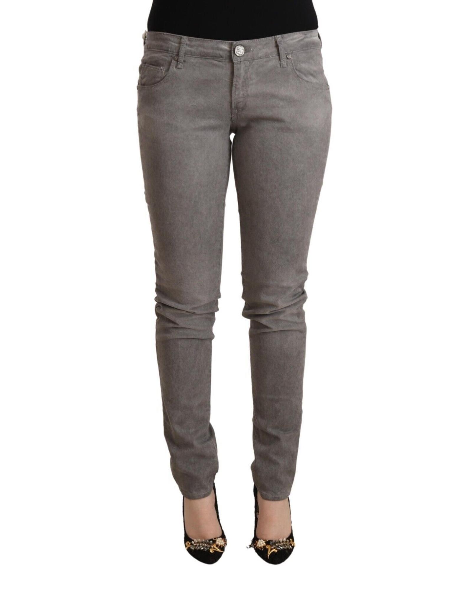 Acht Grey Skinny Jeans Wo - Gray Jeans - Size 28