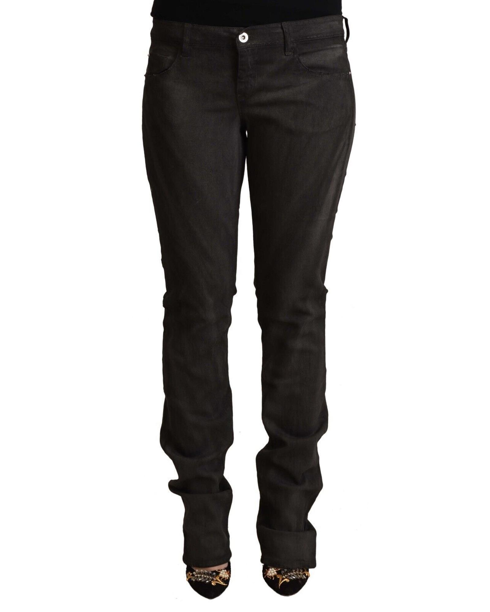 Costume National Costume National Straight Leg Jeans Wo - Black Jeans - Size 6